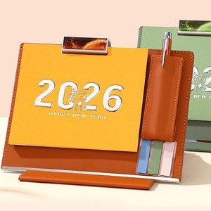 <strong>Promotional</strong> <strong>2026</strong> <strong>New</strong> Year Table Desk Calendar Gift Set With Pen Custom <strong>for</strong> Employees Company Business Corporate Gift Set - Product Image 2
