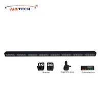 Barra de Luces de Advertencia de Tráfico LED Súper Brillante de 47 Pulgadas, Reacondicionada para Vehículos, Nuevo Color Ámbar, Material de Aluminio, Advertencia Trasera para el Tablero