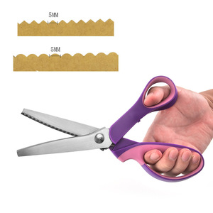 Vàng Phoenix 9 "thép không gỉ vòng răng pinking Shears thợ may vải may ngoằn ngoèo kéo - Product Image 2