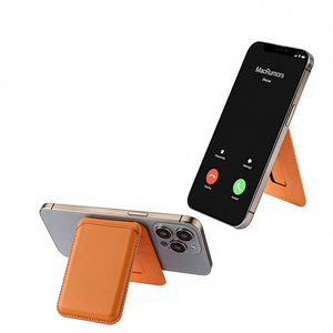 Funda Protectora para Teléfono Móvil con Fuerte Succión Magnética, Tarjetero, Funda Tipo Cartera Plegable de Cuero PU - Product Image 1