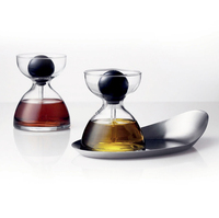2021 Distributeur d'huile Et de Vinaigre Menu Pipette En Verre avec Plateau