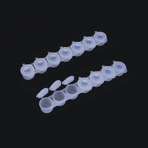 Mini pots de peinture en plastique transparent avec couvercles, contenants vides pour peinture et eau, pour le mélange de vernis à ongles - Product Image 1