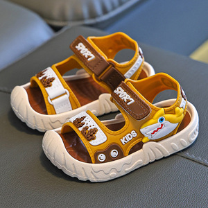 Nuevo verano niños PVC suave antideslizante punta abierta ajustable caminar playa ducha niños verano playa deportes sandalias - Product Image 3
