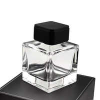 Fabbrica cinese OEM ODM all'ingrosso di buona qualità quadrato vetro 50ml 100ml cubo bottiglia di profumo pacchetto bottiglia e scatola di profumo
