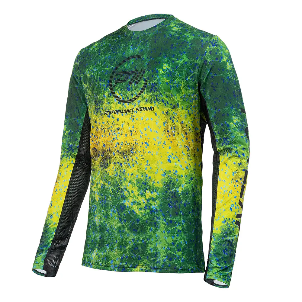 도매 UPF 50 + 낚시 폴로 셔츠 새로운 디자인 낚시 셔츠 성능 낚시 셔츠