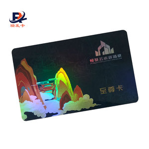 Tùy chỉnh máy in in Nhựa PVC đen kinh doanh Thẻ VIP với mã vạch - Product Image 6