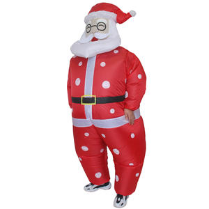 Pesta liburan maskot Natal kepingan salju Santa Claus kostum tiup untuk Cosplay untuk kostum Santa pesta Natal - Product Image 5