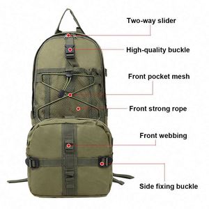 Mochila de agua de muestra gratuita con bolsa de agua de 2.5L para deportes al aire libre, montañismo y ciclismo, mochila de camuflaje para los hombros. - Product Image 2
