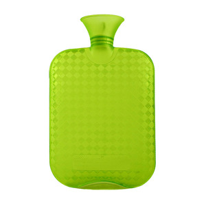 Botella de agua caliente con diseño de celosía, bolsa de agua caliente de PVC de buena calidad al por mayor para mantener el calor - Product Image 4