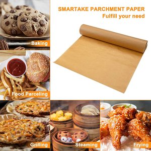 Feuilles de cuisson perforé antiadhésives, 9x13 pouces, 100 pièces, papier prédécoupé pour la cuisson, la cuisson, la friture et la cuisson à la vapeur - Product Image 5
