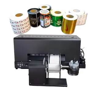 Fabriek Direct Verkopen Uv Printer A3 A4 Formaat Inkjet Sticker Printer Roll Label Drukmachine Met Roll Film