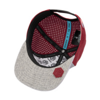 Casquette Snapback Structurée Tcap Chine à 6 Panneaux avec Patch en Caoutchouc Personnalisé LOGO, Tissu Respirant et Imperméable Haute Performance