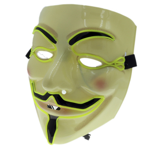 Lumineux créatif EL Fil <span class=keywords><strong>V</strong></span> <span class=keywords><strong>Vendetta</strong></span> LED Cosplay Masque pour Halloween - Product Image 2