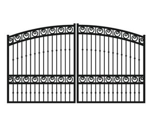 Güvenlik ve Şıklık için Dikey Dökme Metal Dolgulu Kemerli Alüminyum Giriş Kapıları - Product Image 2