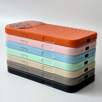 Nouvelle Coque de Téléphone Magnétique Anti-Chute Haut de Gamme 2026 Personnalisée à Motif Ondulé Couleur Unie Grande Fenêtre pour iPhone 18 17 16 15 Pro Max