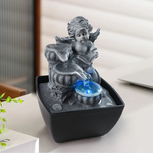 Noi Stock 19cm a tema angelo fontana da tavolo con luci a LED-ideale per chi ama l'arredamento elegante - Product Image 5