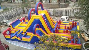 High Quality Xinyue PVC Outdoor Commercial <strong>Inflatable</strong> Castle <strong>Pool</strong> Combo <strong>Funny</strong> Sport Trampoline Blower Jumping <strong>Slides</strong> 15x10m Easy - Product Image 2