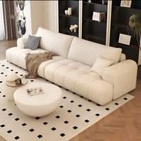 Canapé de salon en vente chaude, ensemble de canapés modernes en crème, canapé élégant et luxueux, canapé classique en tissu, canapé moelleux en velours nuage pour la maison