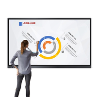 Tablette numérique interactive 65 75 86 pouces écran tactile LCD tableau blanc intelligent pour la conférence réunion et l'utilisation du métro