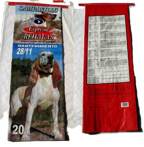 Emballage en plastique pour aliments pour animaux de compagnie en polypropylène personnalisé à ouverture facile Sacs pour aliments pour chiens chats 15 kg 20 kg 25 kg - Product Image 1