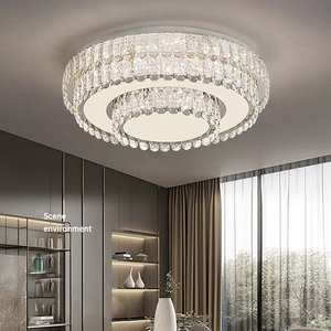 Lampadario decorativo moderno rotondo creativo luminoso tarassaco <span class=keywords><strong>di</strong></span> cristallo k9 lampadario per camera da letto sensore <span class=keywords><strong>di</strong></span> movimento plafoniera - Product Image 1