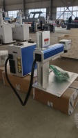 Machine de marquage laser à fibre refroidie par air 20W 30W 50W pour bagues, bracelets, colliers, prenant en charge les formats DXF/BMP/AI/DWG
