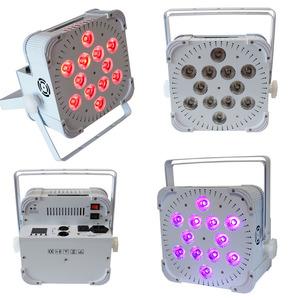 Blinder inalámbrico de 12X18W, batería delgada Uplight, <span class=keywords><strong>Mini</strong></span> medidor, barra <span class=keywords><strong>giratoria</strong></span>, perfil <span class=keywords><strong>Retro</strong></span>, discoteca, luz Led Par para decoración de escenario - Product Image 2