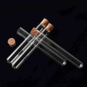 Tubo de vidrio para cigarros 18X150 con tapón de corcho para almacenamiento de cigarros - Product Image 2