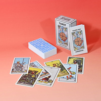 Impression personnalisée de cartes de tarot avec messages de vos anges, cartes d'oracle, jeu de cartes de tarot de haute qualité avec bords dorés