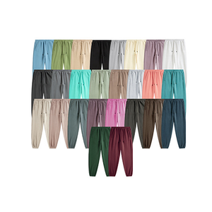 سروال رياضي للخريف والشتاء ثقيل الوزن للرجال بنطلون بلون واحد من صوفي الشارع الكبير - Product Image 5