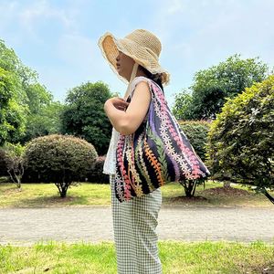 Reusable Grocery Bags Large Tote Bag With Handles Bulk Gift Foldable Shopping Bag Washable for Beach Holiday Travel - Product Image 3