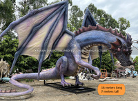 Statue de dragon géant absolu décoration de parc modèle de dragon en fibre de verre réaliste personnalisée
