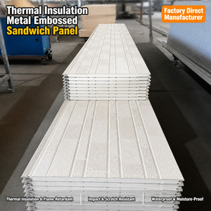 Panel de Revestimiento Decorativo con Patrón de <span class=keywords><strong>Ladrillo</strong></span>, Acero Galvalume, Metal Tallado, Aislamiento de PU, Revestimiento Exterior Impermeable - Product Image 1