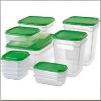 Ensemble de 17 pièces bac à légumes en plastique boîtes à lunch transparentes pour le stockage des fruits avec couvercle conteneurs de stockage des aliments multifonctions