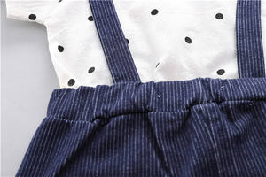 Conjuntos Casuales al por Mayor para Niños, Camisa Blanca Básica para Bebé, Pantalones Casuales y Orgánicos, Estilo Clásico - Product Image 3