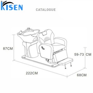 เก้าอี้สระผมไฟฟ้า Kisen Lay Down พร้อมอ่างเซรามิกสำหรับสระผม  ขั้นต่ำ 1 ชิ้น  110V/220V อุปกรณ์ร้านเสริมสวย - Product Image 5