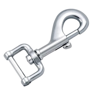 Commercio all'ingrosso in acciaio inox moschettone ganci a scatto girevole gancio a scatto con chiusura a scorrimento a Clevis per collegamenti di collegamento gancio di imbracatura utilizza - Product Image 1