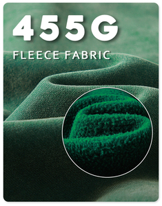 Vente en gros 455gsm Automne Hommes Polyester Coton Blanc Épais French Terry Qualité de luxe Poids lourd Coupe régulière Poche à capuche - Product Image 6