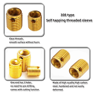 Sợi thép carbon chèn 308 Tự Khai thác chủ đề chèn ốc vít khác ren ống lót bề mặt được mịn màng và thậm Chí - Product Image 3