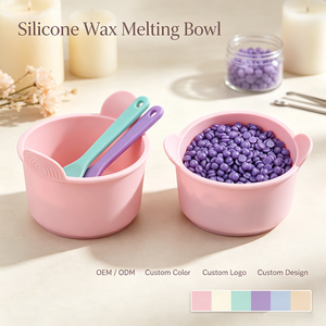 200ML Non Stick Reusable Silicone <b>Wax</b> <b>Melting</b> Bowl Hair Removal <b>Wax</b> <b>Warmer</b> Replacement Bowl for Salon Home Waxing - Product Image 1