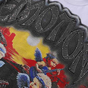 Top Quality Heavyweight MIXED EMOTIONS <b>Retro</b> Print Letter High Street Casual Hip-Hop 100% Cotton Short Sleeve T-<b>Shirt</b> for <b>Men</b> - Product Image 5