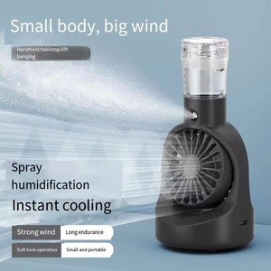 Nouveau ventilateur pulvérisateur F6, ventilateurs portables à main pour étudiants, enfants, extérieur, maison, bureau, mini ventilateur, ventilateur à main avec humidification par pulvérisation, été - Product Image 2