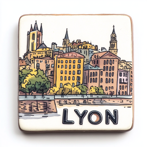Aimant de réfrigérateur en résine personnalisé de bonne qualité Impression 3D <span class=keywords><strong>Lyon</strong></span> Souvenir Artisanat Cadeau à forte attraction magnétique - Product Image 4