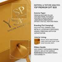 Ensemble d'emballages de luxe sur mesure pour soins de la peau en or avec poignée portable, fermeture magnétique, boîte rigide pliable