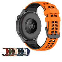 Aibangjia Tali Jam Tangan Pengganti Silikon Mewah 22mm Lepas Pasang Cepat, Dapat Disesuaikan, Tahan Lama, Model Sport Loop untuk Jam Tangan Garmin/Amazfit GT6