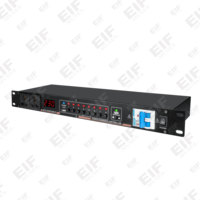 Secuenciador de Energía Profesional DR338 de 8 Canales para Montaje en Rack, con Pantalla LED Digital, para Escenarios de Audio Profesional