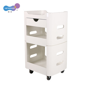 Chariot professionnel d'esthéticienne en bois chariot de Salon avec tiroirs conception multicouche organisateur chariot déplacer avec roues universelles - Product Image 4