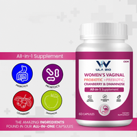 Complément Probiotique et Prébiotique Quotidien pour Femmes Adultes, avec D-Mannose et Complexe de Canneberge, Soutien Immunitaire, 60 Capsules, OEM, Marque Privée, Vente en Gros
