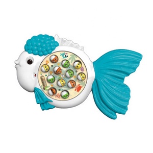 Bandeja de pesca eléctrica con forma de pez dorado <span class=keywords><strong>para</strong></span> niños, Juego de pesca de rotación, <span class=keywords><strong>juguetes</strong></span> interactivos, juego de captura de <span class=keywords><strong>peces</strong></span> con música, 12 Uds. - Product Image 4