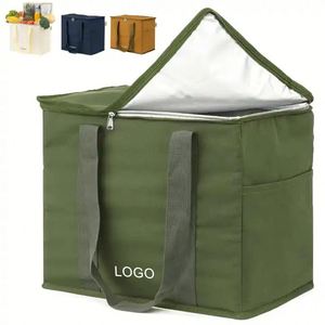 Wholesale Custom Cheap Promotional Reusable Eco-Friendly Aluminum Foil Picnic Grocery Folding Thermal Insulated Cooler Bags - Product Image 3